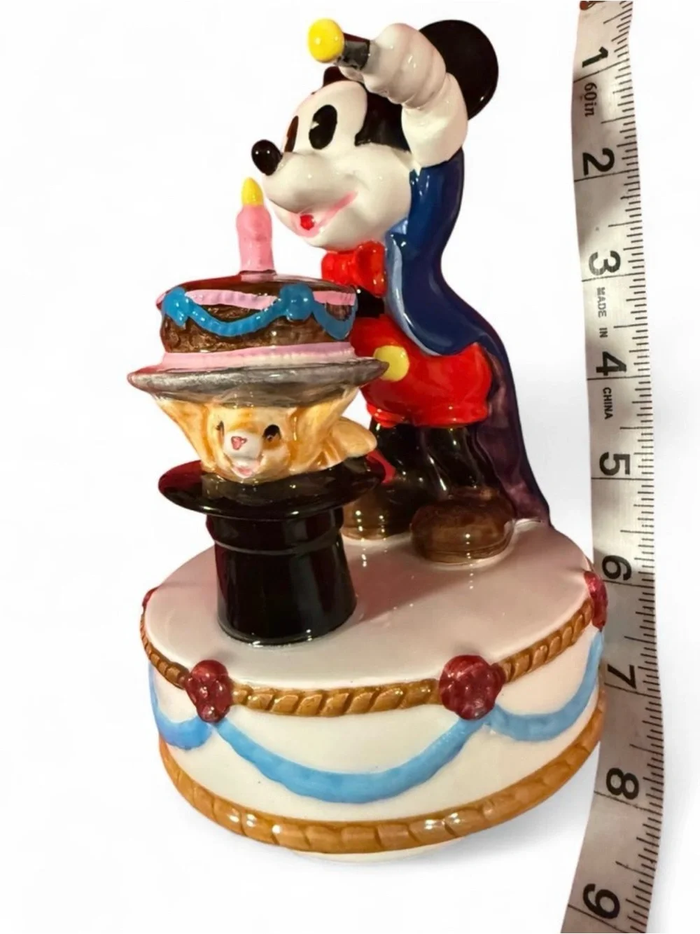 Schmid vintage Disney Mickey Mouse Magician musical figurine - Picture 7 of 7